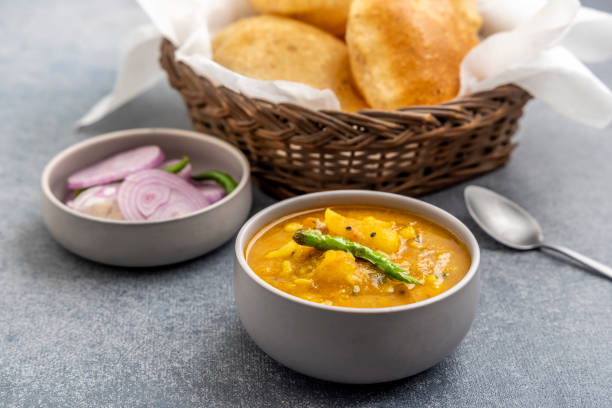 Puri and Aloo Subzi (North India)